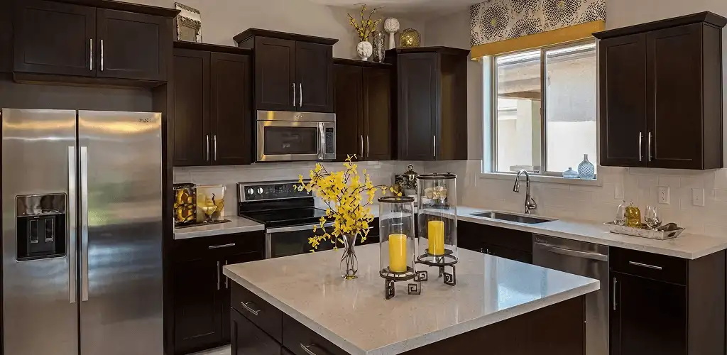 Cabinet painting results with freshly painted kitchen cabinets in Knoxville, TN
