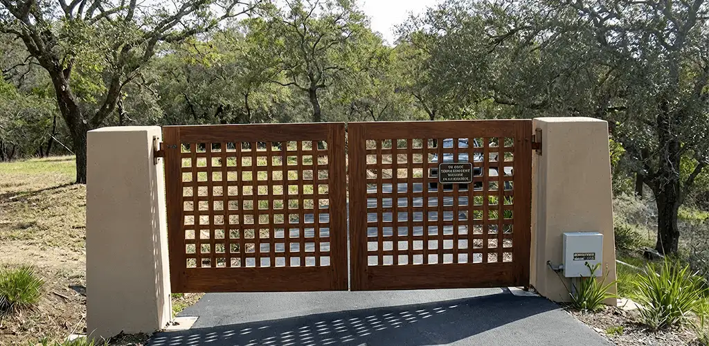 Driveway gate installation for a residential property in Knoxville, TN